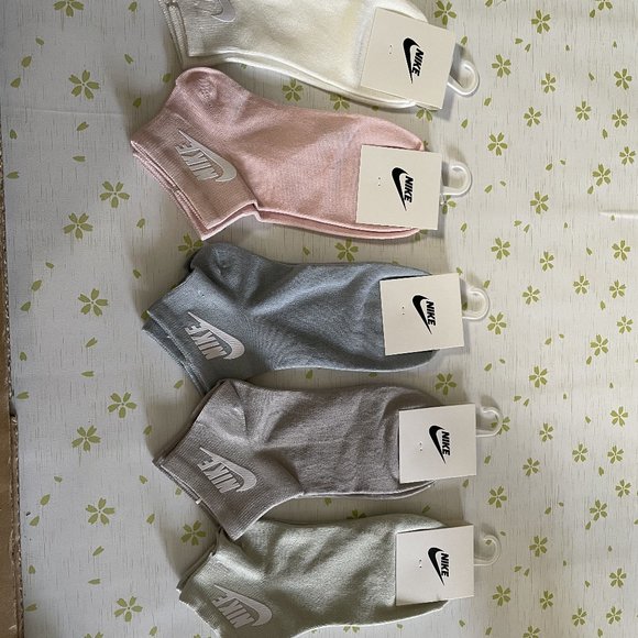 Nike Accessories - Nike White gray pink light gray light gray socks